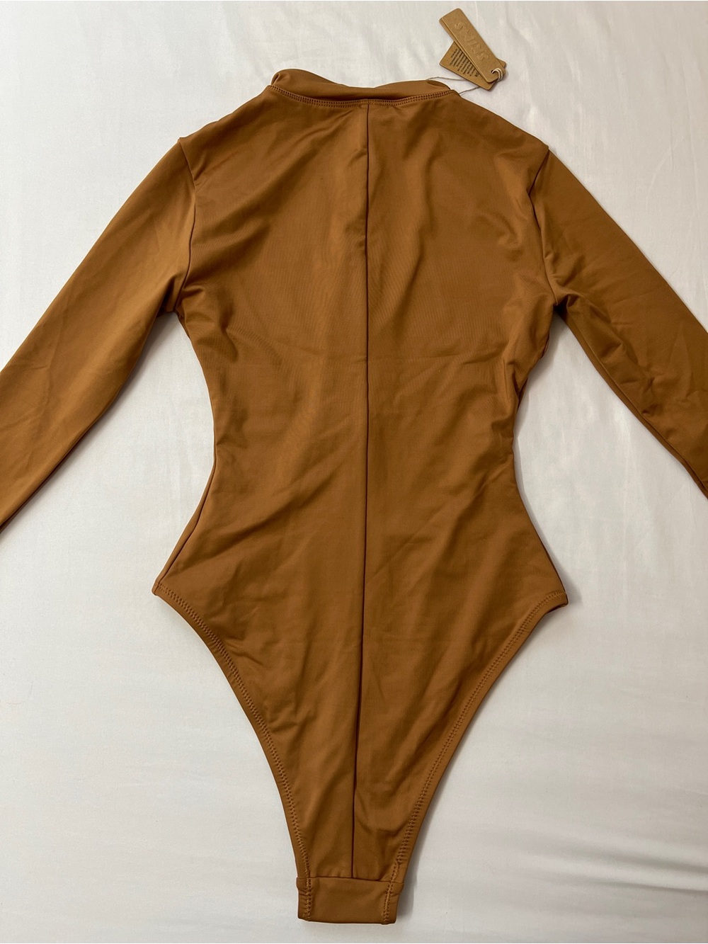 SKIMS Swim Full Zip Up Long Sleeve Bodysuit One Piece Bikini - Picture 2 of 3